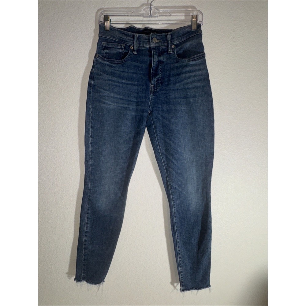 Lucky Brand Jeans Women's 6/28 Blue High Rise Skinny Bridgette Stretch Denim